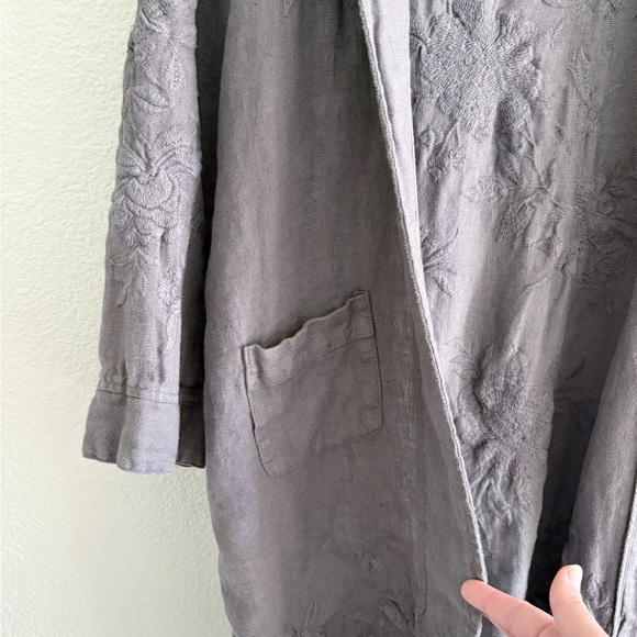 Johnny Was Sadie Heavy Linen Coat - Picture 7 of 9